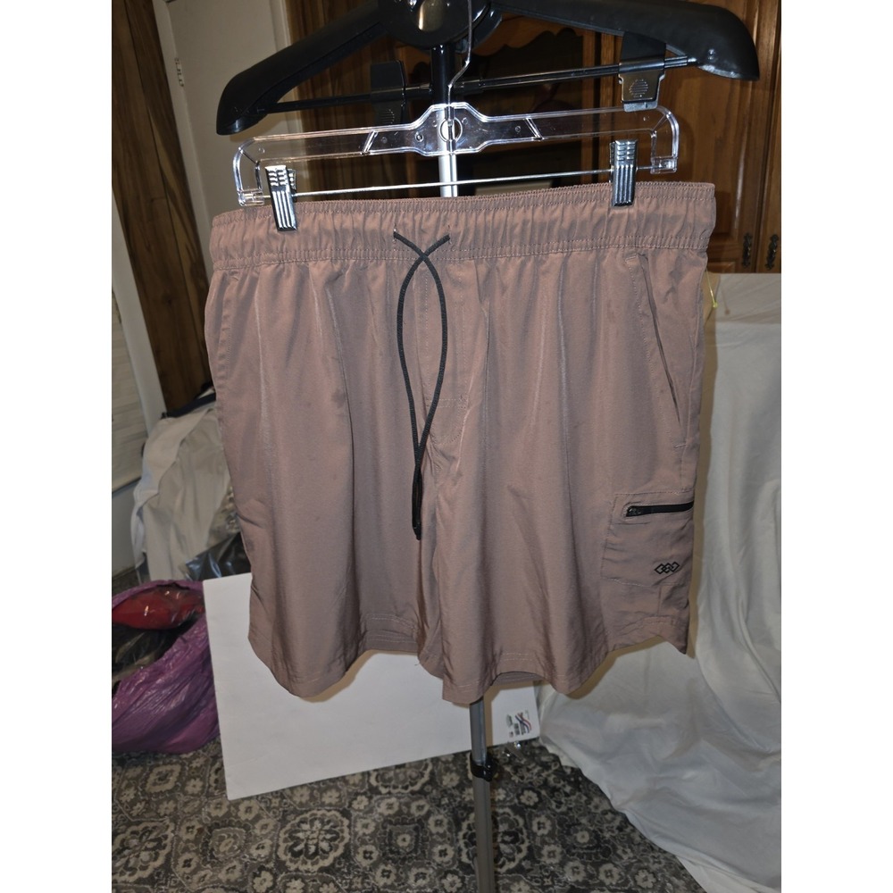 L3gend Shorts Brown Size XL Drawstring Waist. 17"-19" Waist, 13" Rise,‎ 7" I...